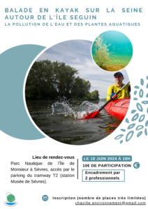 Lire la suite à propos de l’article Balade en Kayak sur le seine autour de l’ile Seguin